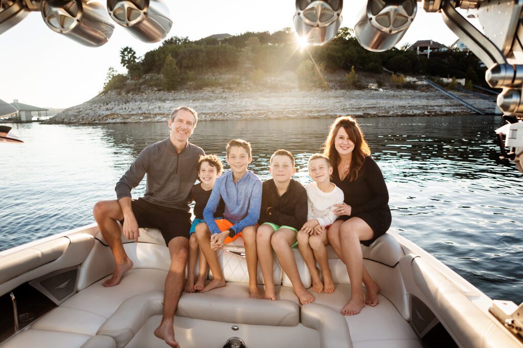 family boating on lake travis -4