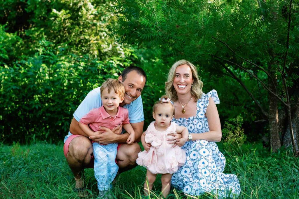 summer photos at the creek as an austin family photographer