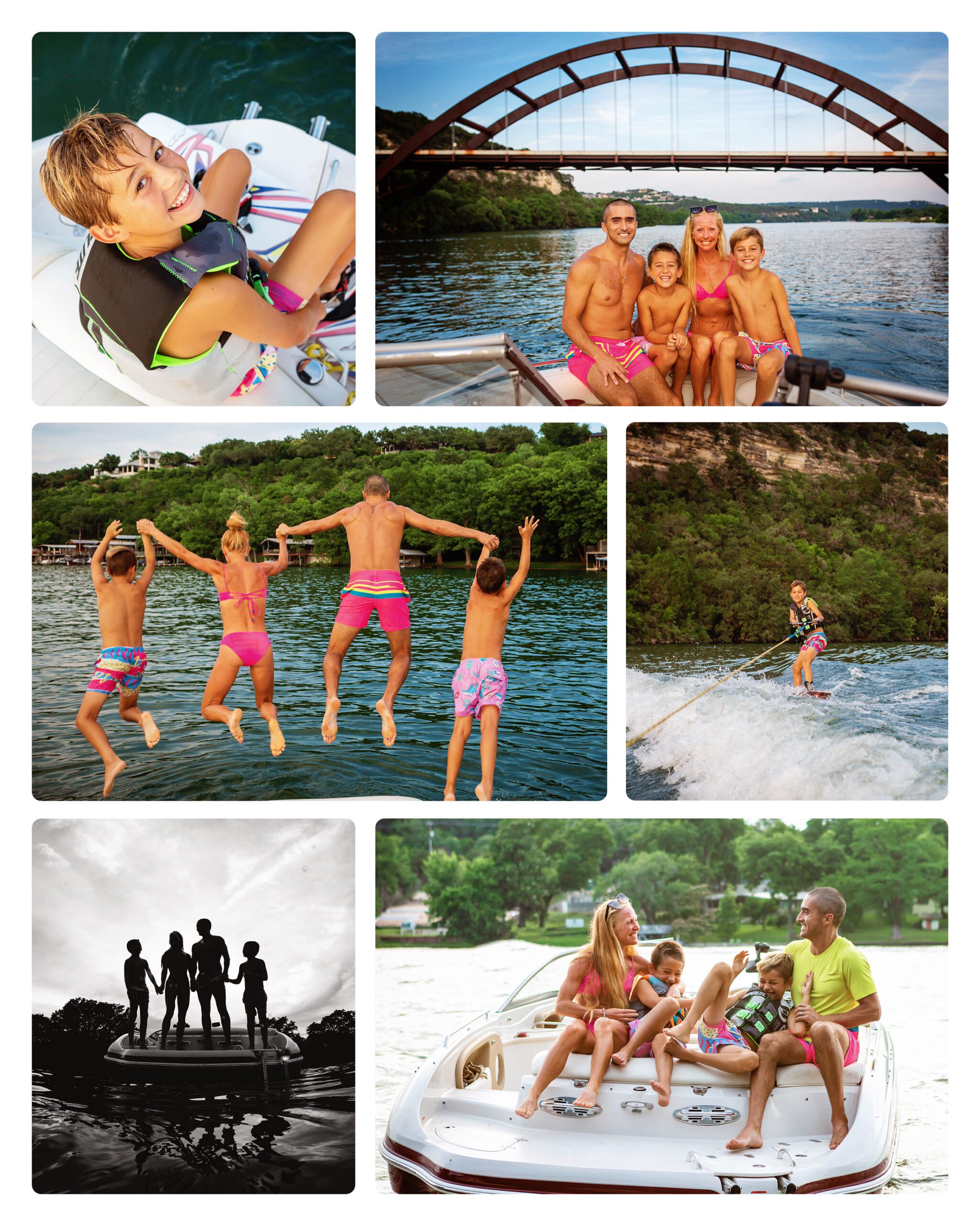 Austin Photo Location Sunset Boat Session Lake Austin